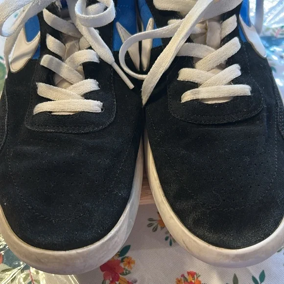 Nike Men’s Heritage SB Skateboard Sneakers Shoes Black and Blue EUC - Picture 3 of 11